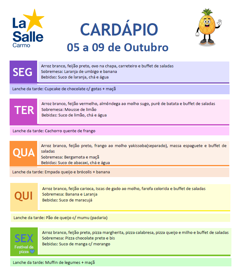 Cardapio 5outubro